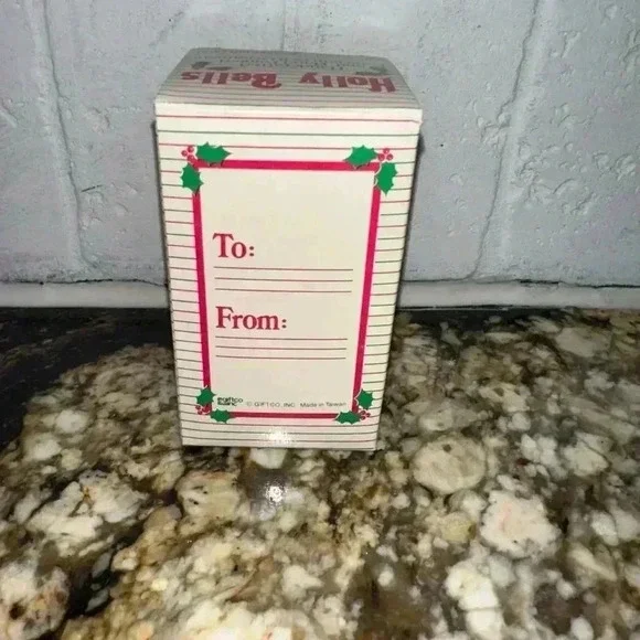 VINTAGE 1986 Holly Bells Dog Christmas Ornament - Picture 10 of 15